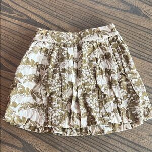 Kate Quinn Olive and Cream Skater Skirt
